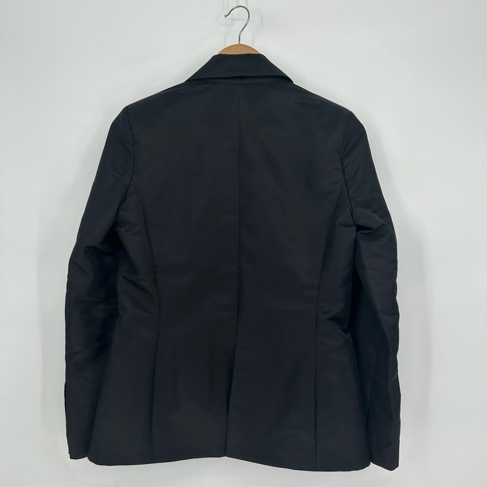 Amanda Uprichard Satin-Look Black Blazer | Size S - Picture 2 of 6